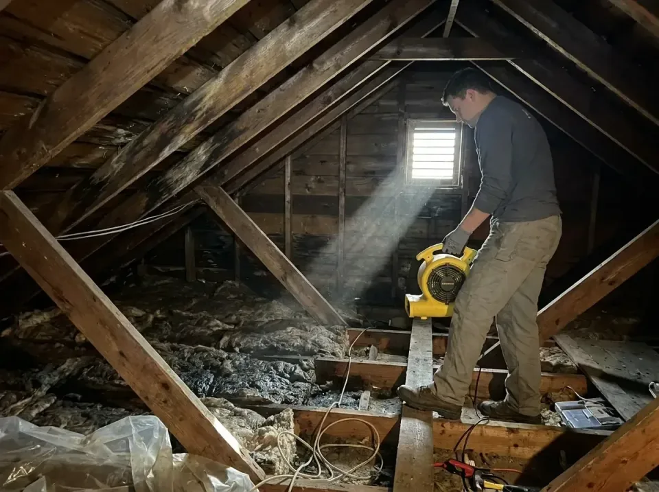 attic-water-damage-drying-proc-007 — frequently asked questions, Emergency Water Extraction & 24/7 Flood Response in Keasbey…
